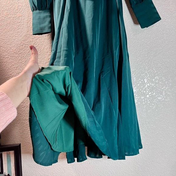 ✨Modcloth✨ NWT Classy Announcement A-Line Dress Size 2 XS-Small Emerald Green - Picture 10 of 17